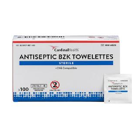 BZK Wipes - Antiseptic Towelette 5" x 7"