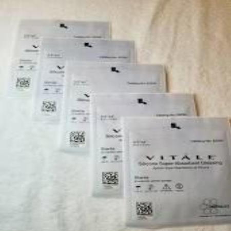 Super-Absorbent Dressings - Vitale Silicone 6" x 7" Latex Free