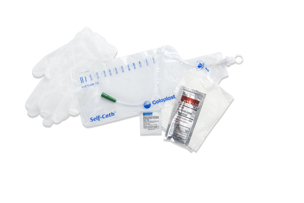 Intermittent Closed System Catheter - Coloplast Self-Cath Coude Tip 14 Fr. Pre Lubricated PVC