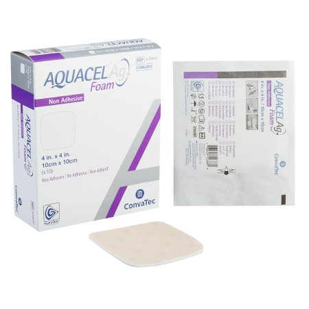 convatec silver dressing Aquacel Ag Advantage Dressing, 4 x 5 Inch