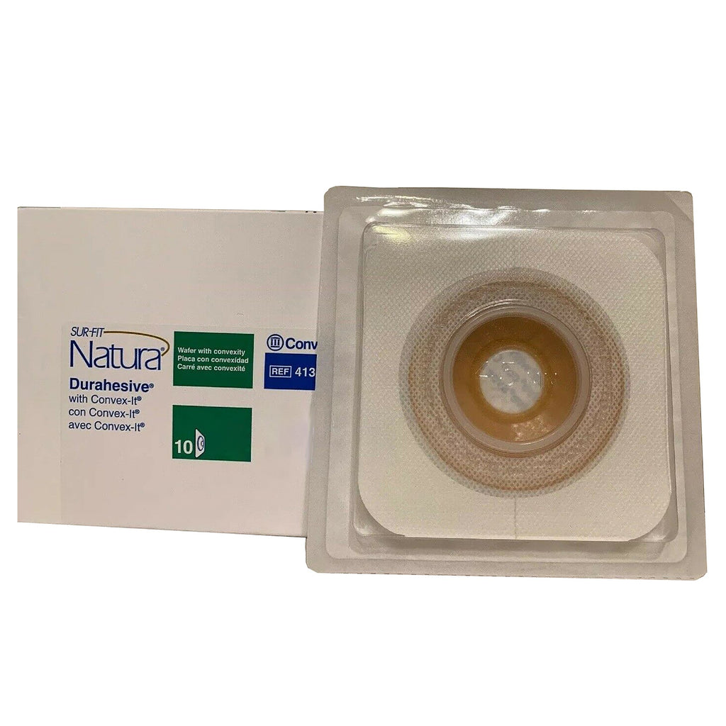 Ostomy Barrier - Sur-Fit Natura Durahesive Moldable, 7/8" - 1 1/4" Opening, Extended Wear 45 mm Flange