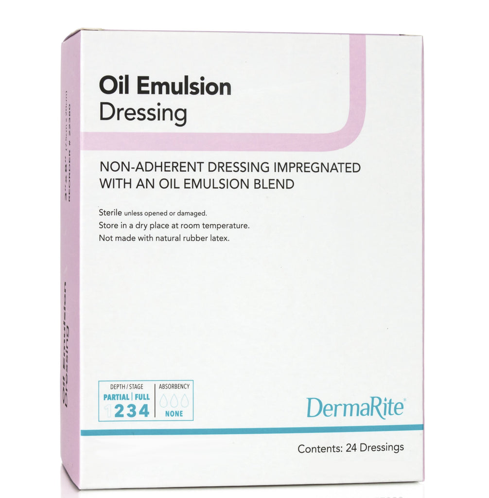 Oil Emulsion Impregnated Dressing - DermaRite Square 3 X 3 Inch Sterile