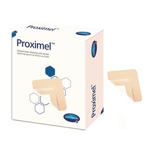Foam Dressing - Hartmann Proximel 3 X 3 Inch With Border Waterproof Film Backing Silicone Adhesive Square Sterile
