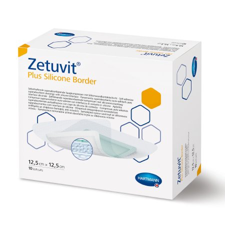 Super Absorbent Dressing Zetuvit® Plus Silicone Border Square