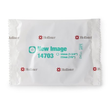 Ostomy Barrier - Hoillister New Image Flextend Precut, Extended Wear 44 mm Flange Hydrocolloid 7/8 Inch Opening