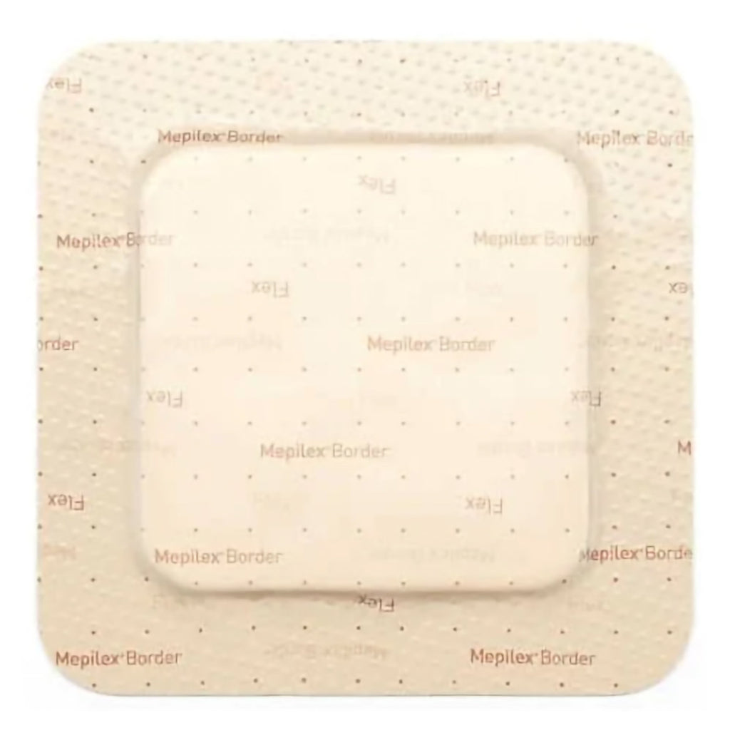 Silicone Foam Dressing - Mepilex Border Flex 3 X 3 Inch Square Adhesive with Border Sterile