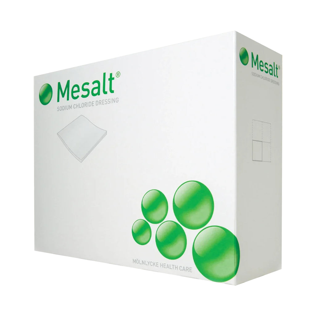 Sodium Chloride Impregnated Dressing - Mesalt Square 6 X 6 Inch / 3 X 3 Inch Folded Sterile