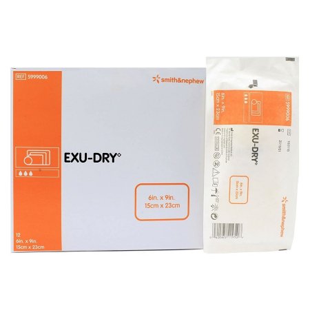 Super Absorbent Dressing - EXU-DRY Anti-Shear 6 x 9