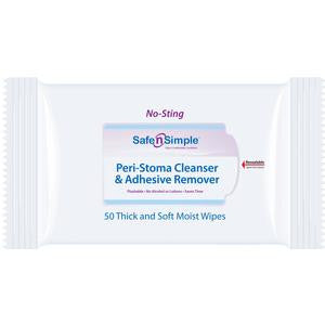 Adhesive Remover Wipes Ostomy 5 x 7 – GO Medical