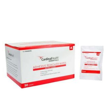 Cardinal Health Essentials Adhesive Remover Wipe, 1-1/4 x 3 - 75/Box