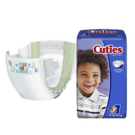 Baby Diaper - Cuties Baby Diaper, 41+ lb Weight Capacity, Size 7