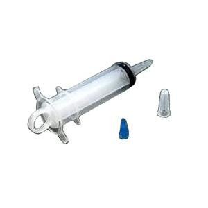 Irrigation Syringe with Thumb Control Ring 60cc, Catheter Tip with Protector Cap, Latex-free, Sterile