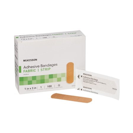 Adhesive Bandage - Elastic Fabric Rectangle Tan Sterile