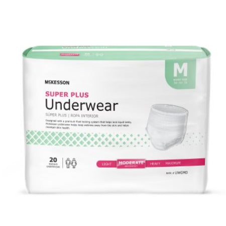 Simplicity Unisex Adult Disposable Underwear, Pull On, Moderate Absorbency