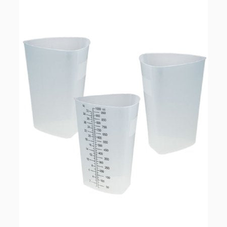 Container - Triangular Graduated w/Measure Lines, 34 oz
