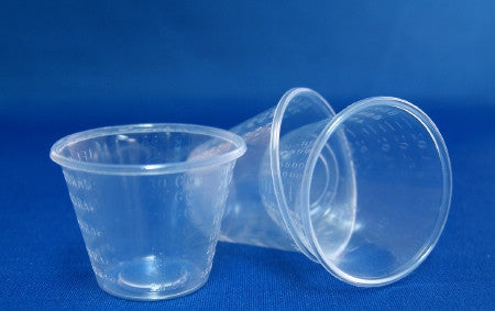 Medicine Cup Medi-Pak™ 1 oz. Graduated Clear Polypropylene Reusable
