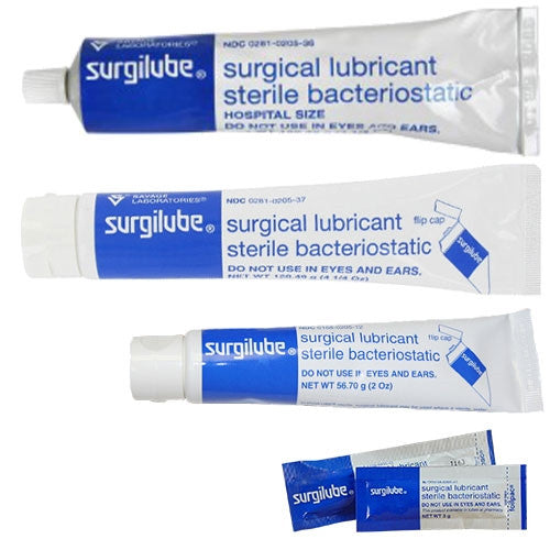 Lubrication - Surgilube 3 gm packet, 2 oz or 4.25 oz tube GO Medical Lubrication - Surgilube 3 gm packet, 2 oz or 4.25 oz tube GO Medical