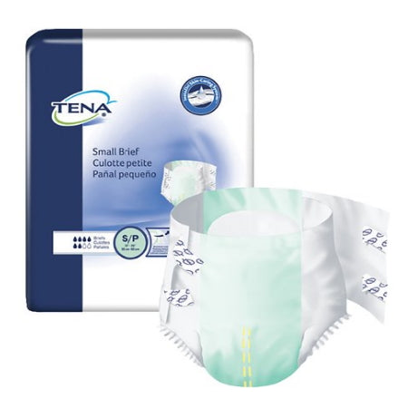 Adult Briefs - Unisex Adult Incontinence Brief TENA Hook Tabs Small Disposable Moderate Absorbency
