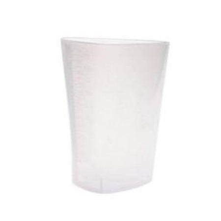 Triangular Container/Urinal - 32 oz, Graduated, Translucent, Flexible, Flexible, Etched Graduations