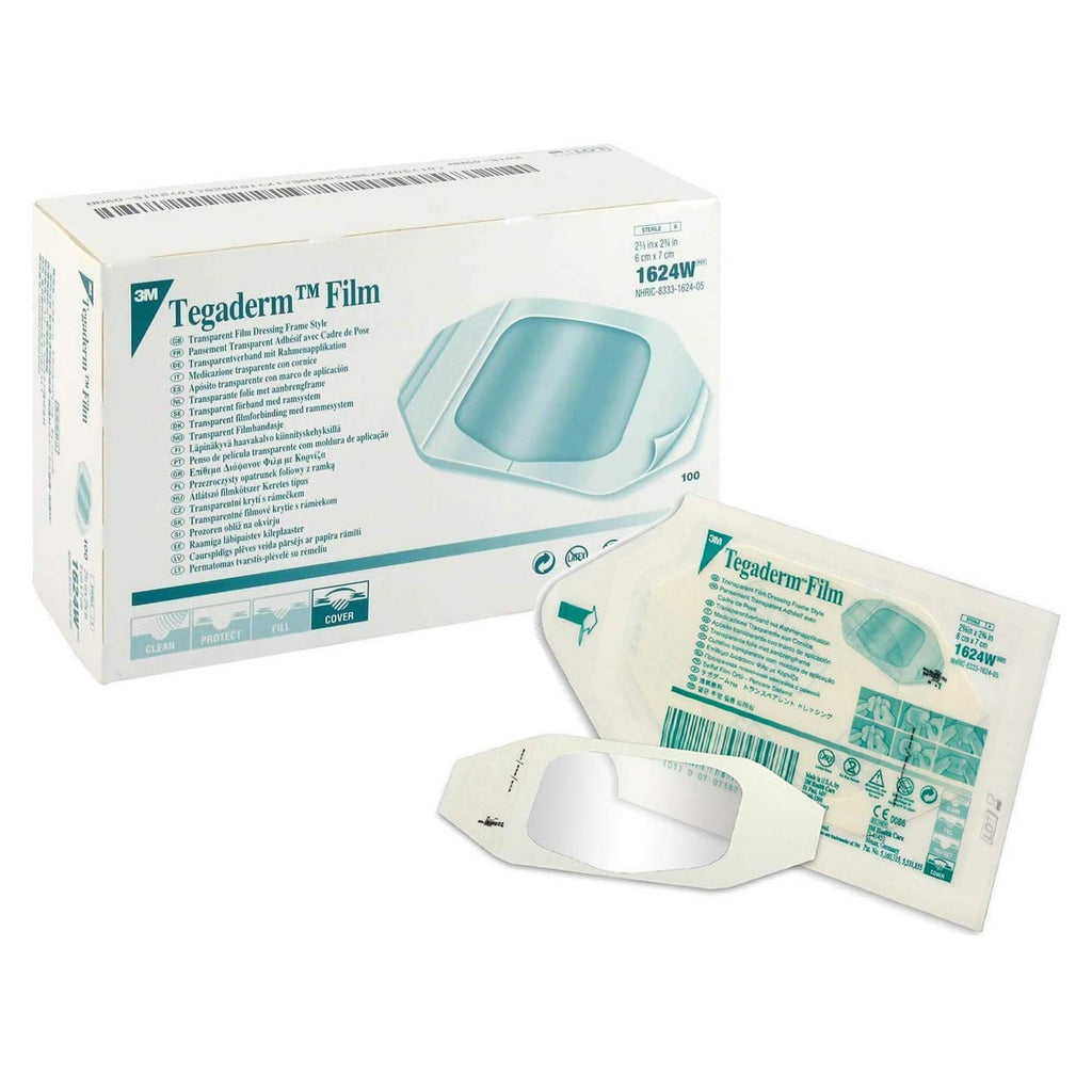 Transparent Film Dressing - 3M Tegaderm 2-3/8 X 2-3/4 Inch Frame Style Delivery Rectangle Sterile
