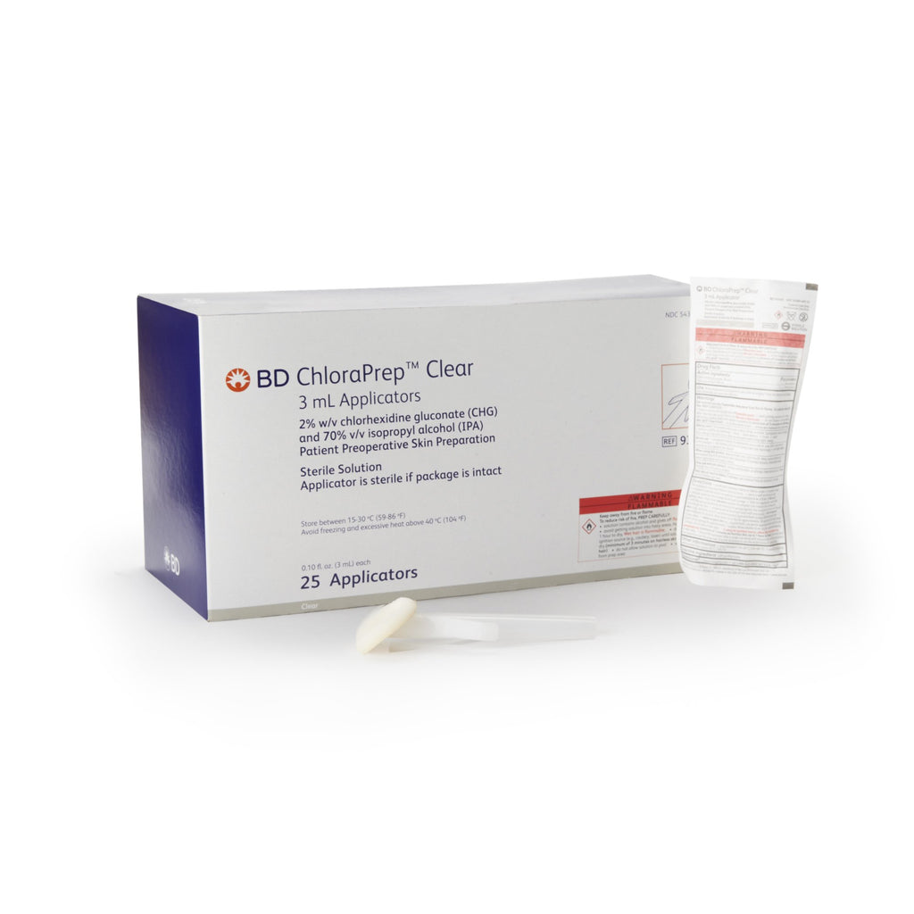 Chloraprep Solution Skin Prep Solution - ChloraPrep Clear 3 mL Foam Applicator 2% / 70% St ...
