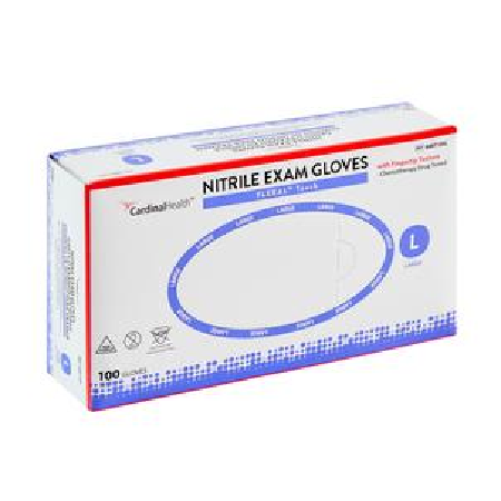 Nitrile Gloves - Cardinal Health FLEXAL Touch Nitrile Exam Gloves, Powder-Free