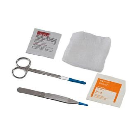 Suture Removal Kit - Cardinal Health Presource w/Sharp scissors and metal forceps