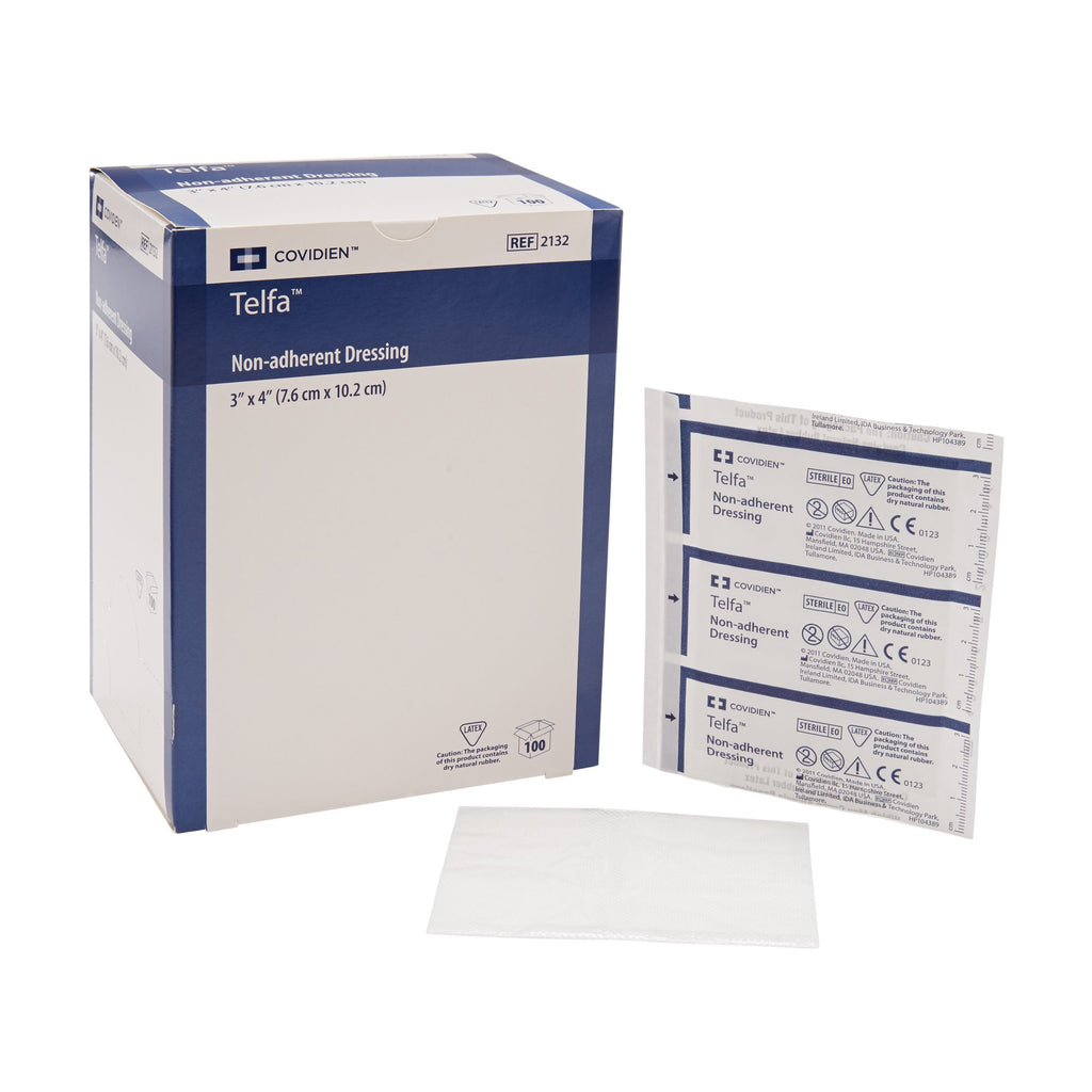 Non-Adherent Dressing  - Telfa Pad Ouchless 3 X 4 Inch Sterile
