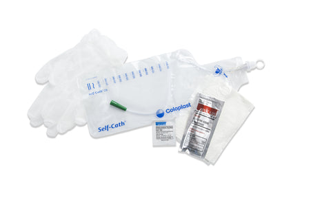 Intermittent Closed System Catheter  - Coloplast Self-Cath Coude Tip 14 Fr. Pre Lubricated PVC