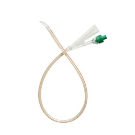 Foley Catheter Coude Tip - Coloplast 100% Silicone Folysil 2-Way Coude Tip 5 - 15 cc Balloon 16 Fr.
