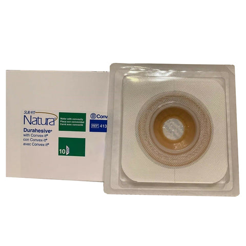 Ostomy Barrier - Sur-Fit Natura Durahesive Moldable, 7/8" - 1 1/4" Opening, Extended Wear 45 mm Flange