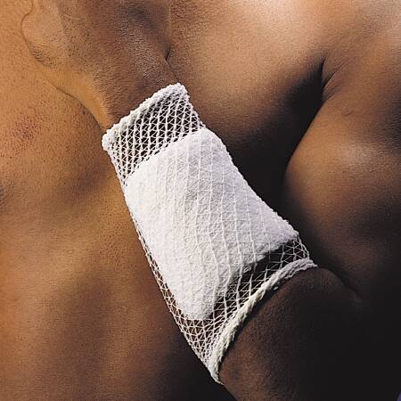 Tubular Elastic Bandage - DeRoyal Stretch Net Size 3, 10 yds, Latex-free, For Hand, Elbow, Foot