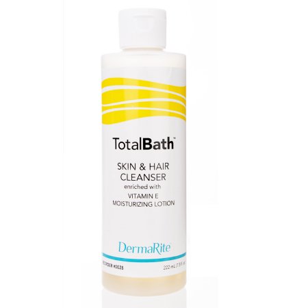 Body Wash - DermaRite TotalBath Lotion 7.5 oz. Bottle Mild Scent