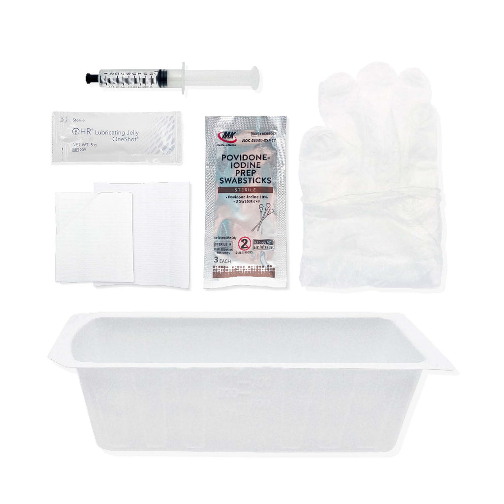 Insertion Tray - TruAdvance Foley Catheter Tray 10ml Pre-filled Syringe w/PVP Swabsticks
