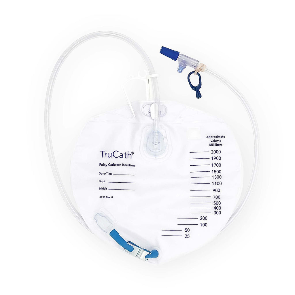 Night Drain Bag - TruCath T-tap Drainage Valve Sterile 2,000 mL