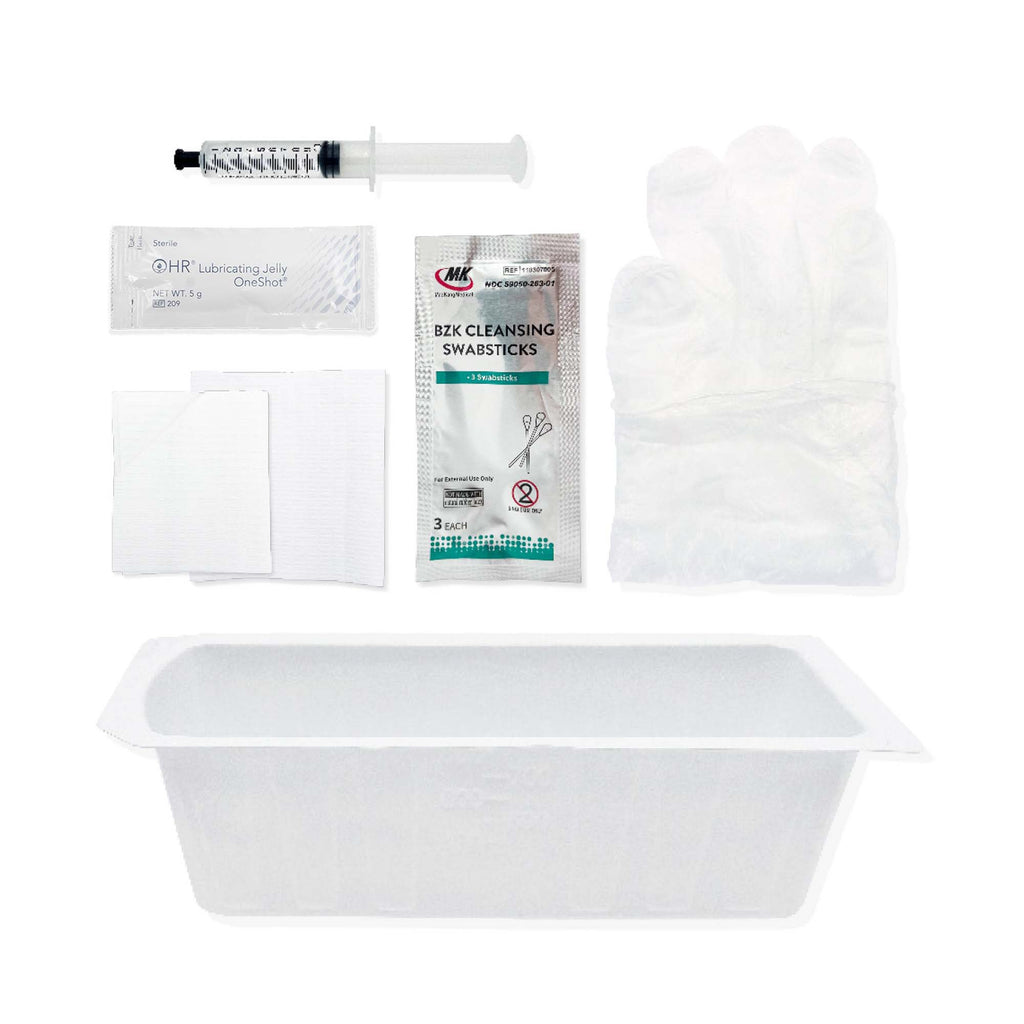 Insertion Tray - TruAdvance Foley Insertion Tray with 10mL Water Syringe and BZK Swabsticks