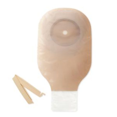 Ostomy Pouch - Hollister Premier One-Piece Drainable Pouch, Convex, Pre-Cut, Flextend Skin Barrier, 1-1/2" Stoma, Transparent