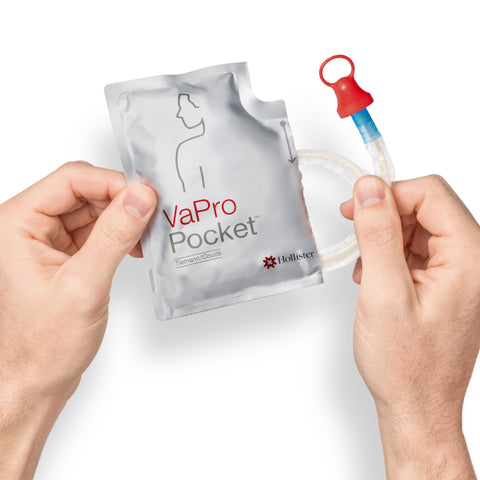 Intermittent Catheter - Hollister VaPro Pocket Tiemann / Coudé Tip 14 Fr. PVC