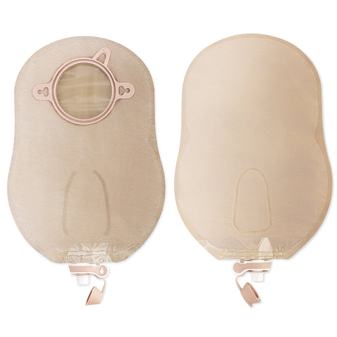 Urostomy Pouch - Hollister New Image Two-Piece System 9 Inch Length 2-1/4 Inch Stoma Drainable Beige
