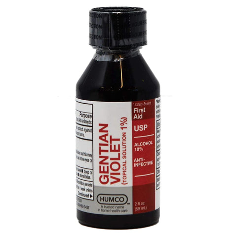 First Aid Antibiotic - Gentian Violet Humco Topical Liquid 2 oz. Bottle