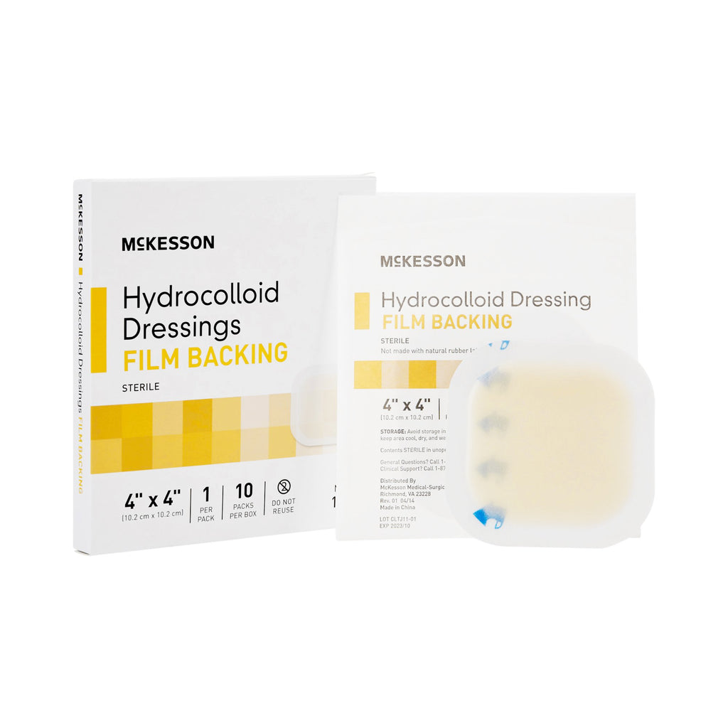 Hydrocolloid Dressing - McKesson 4 X 4 Inch Square