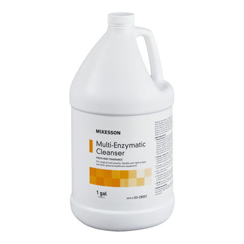 Multi-Enzymatic Instrument Detergent - McKesson Liquid 1 gal. Jug Fresh Mint Scent