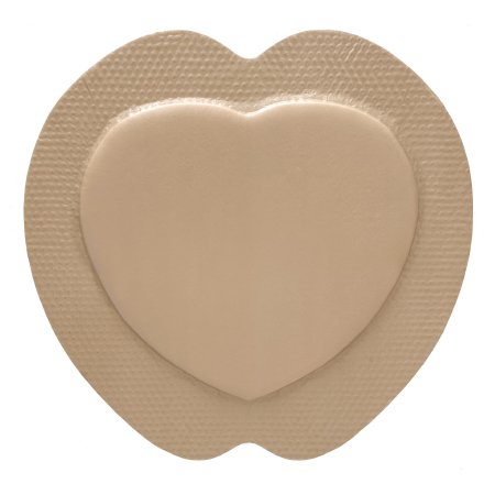 Sacral 5-Layer Foam Dressing - McKesson 9 X 9 Inch With Border Waterproof Film Backing Silicone Gel Adhesive Sterile