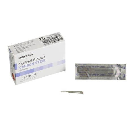 Surgical Blade No. 15- McKesson Brand Carbon Steel No. 15 Sterile