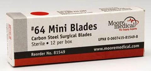Surgical Blade - McKesson Carbon Steel No. 62 Sterile