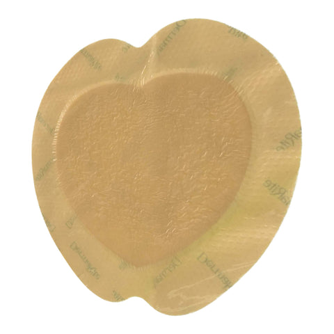 Sacral Silicone Foam Dressing - ComfortFoam Border 7-1/5 X 7-1/5 Inch Sacral Silicone Adhesive with Border Sterile