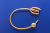 Foley Catheter - Rusch Gold 3-Way Standard Tip 5 cc Balloon Silicone Coated Latex