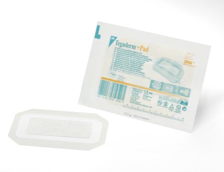 Transparent Film Dressing with Pad - 3M Tegaderm Rectangle Frame Style Sterile