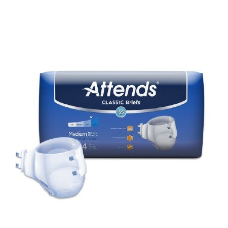 Adult Brief - Attends Classic Tab Closure Disposable Heavy Absorbency