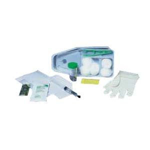 Catheter Insertion Tray with 10cc Prefilled Water Syringe, Latex-Free Exam Gloves, Underpad